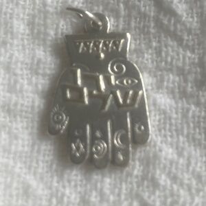 Silver Jewish Hamsa Pendant